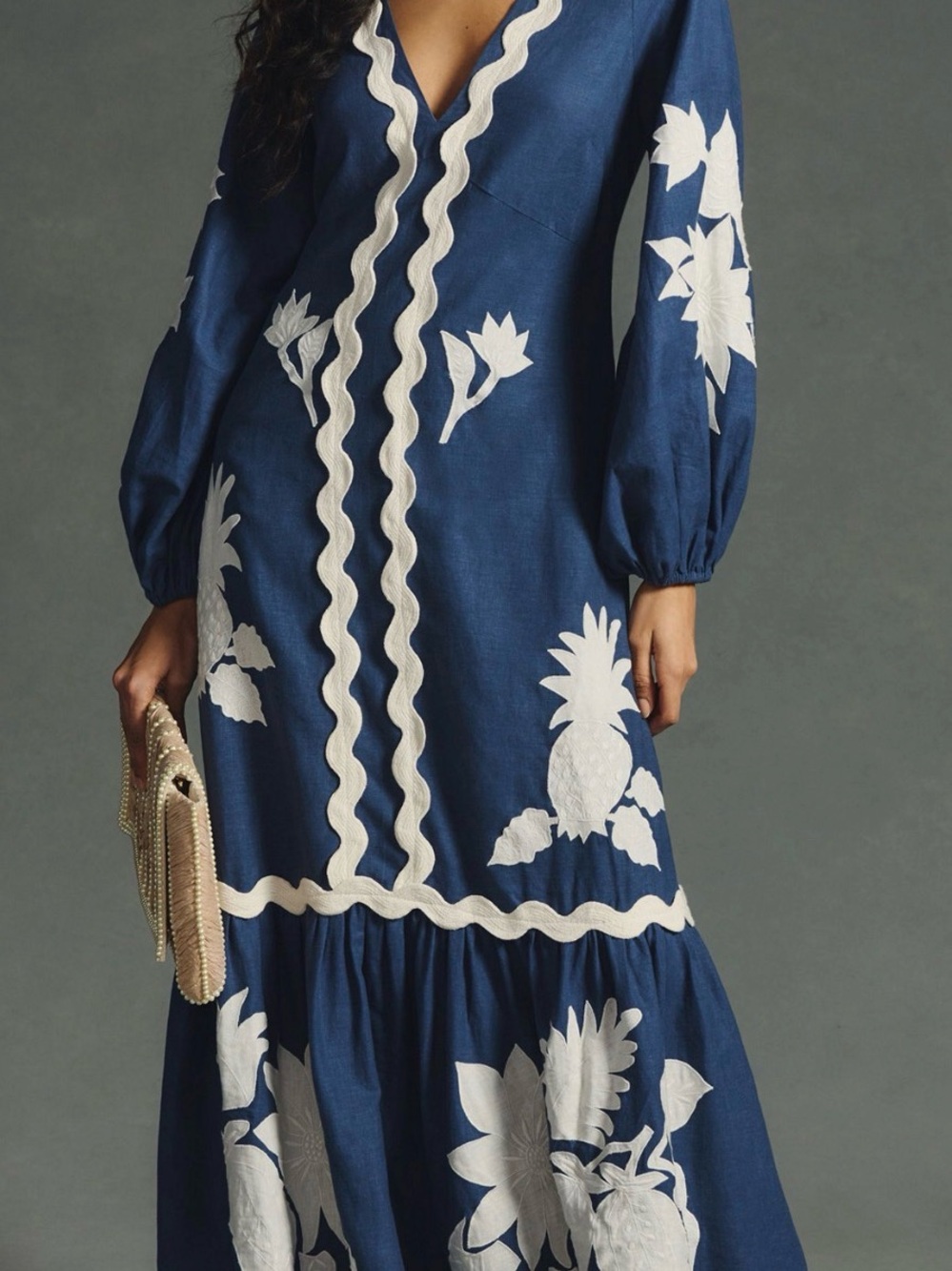 Farm Rio | Flounce Embroidered Maxi